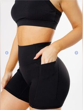 Paragon RecStretch Empower High-Rise Sculptseam® Plus Pocket Short 6” Black Med